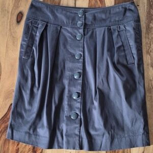Banana Republic Stretch, Button Up Cotton Skirt With Pockets